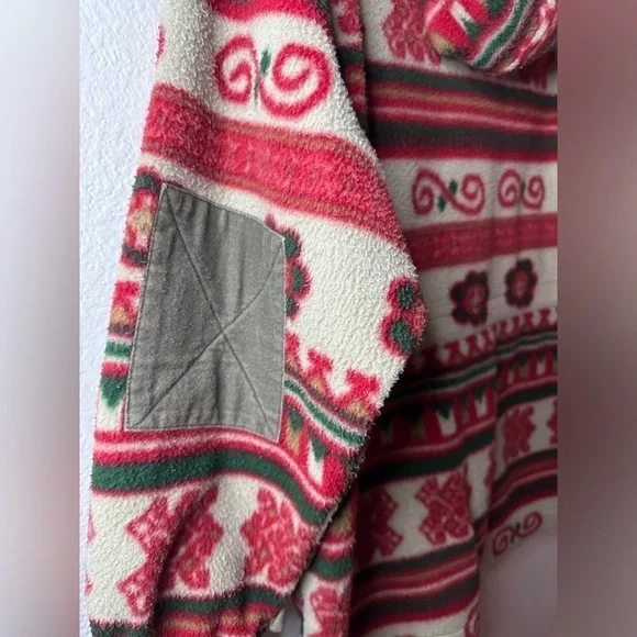 Vintage Mulberry Street Full Zip Aztec Print Fleece Jacket Women’s Large - Picture 12 of 15